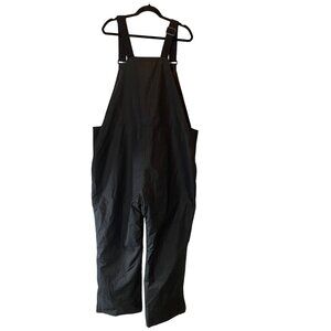 NWT Swiss Tech Mens Black Snow Bib Overalls XL 40-42 Water Resistant